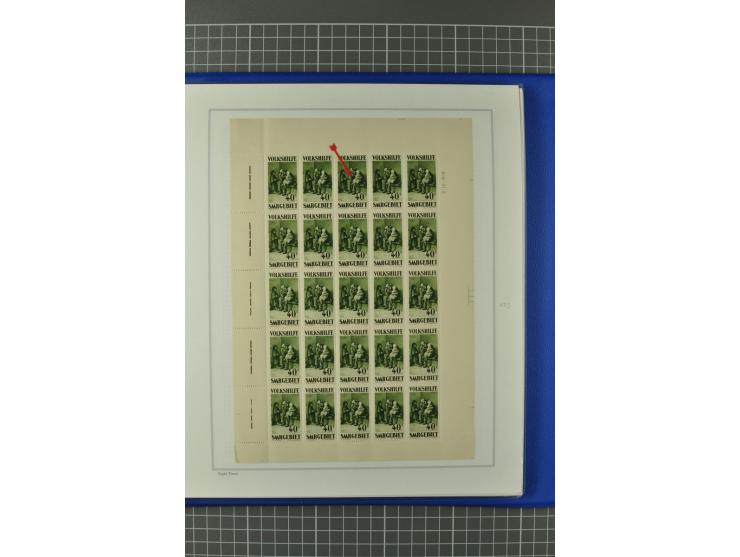 1921/34, postfrische, ungebrauchte und gestempelte, startk spezialisierte Sammlung ab Mi.-Nr. 53, bis auf Mr.-Nr. 134 kpl. bi