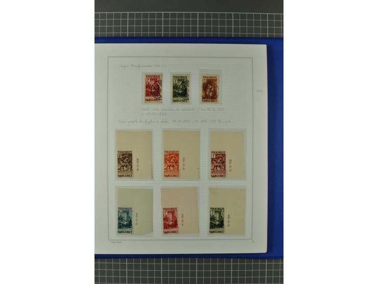 1921/34, postfrische, ungebrauchte und gestempelte, startk spezialisierte Sammlung ab Mi.-Nr. 53, bis auf Mr.-Nr. 134 kpl. bi