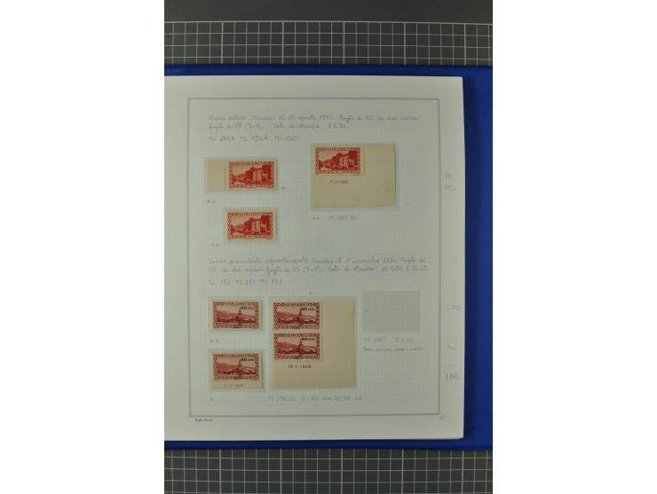 1921/34, postfrische, ungebrauchte und gestempelte, startk spezialisierte Sammlung ab Mi.-Nr. 53, bis auf Mr.-Nr. 134 kpl. bi