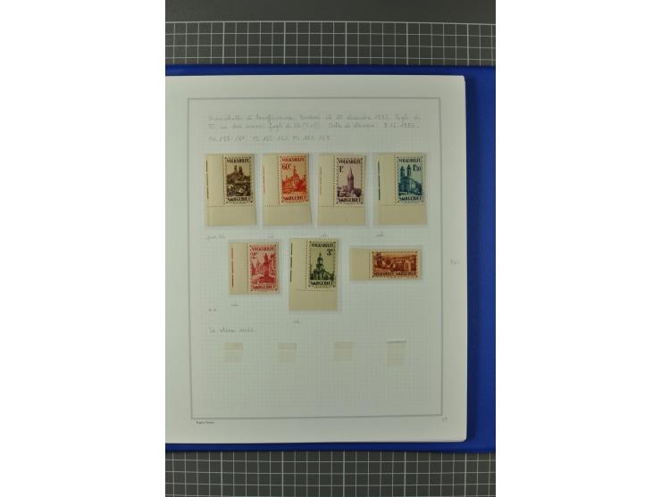 1921/34, postfrische, ungebrauchte und gestempelte, startk spezialisierte Sammlung ab Mi.-Nr. 53, bis auf Mr.-Nr. 134 kpl. bi
