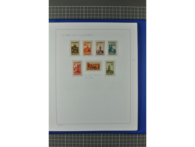 1921/34, postfrische, ungebrauchte und gestempelte, startk spezialisierte Sammlung ab Mi.-Nr. 53, bis auf Mr.-Nr. 134 kpl. bi