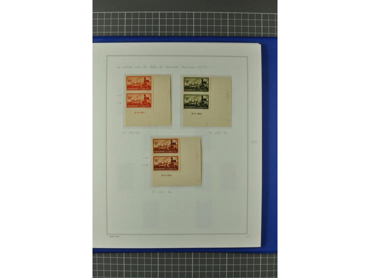 1921/34, postfrische, ungebrauchte und gestempelte, startk spezialisierte Sammlung ab Mi.-Nr. 53, bis auf Mr.-Nr. 134 kpl. bi