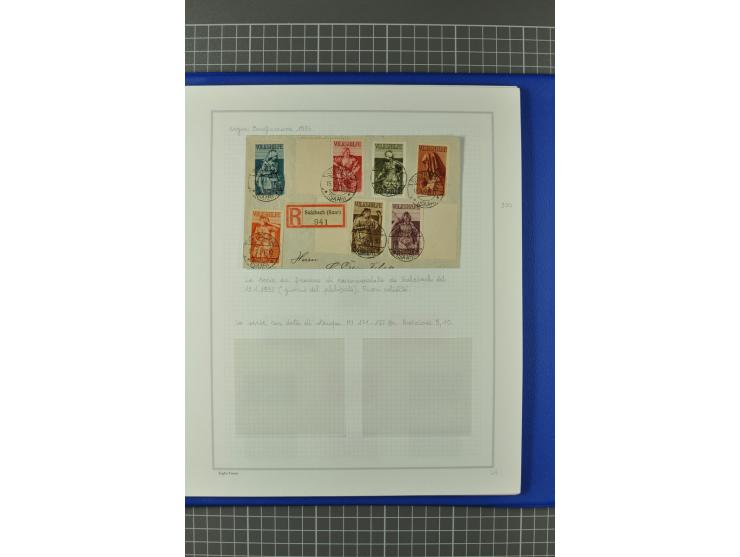 1921/34, postfrische, ungebrauchte und gestempelte, startk spezialisierte Sammlung ab Mi.-Nr. 53, bis auf Mr.-Nr. 134 kpl. bi