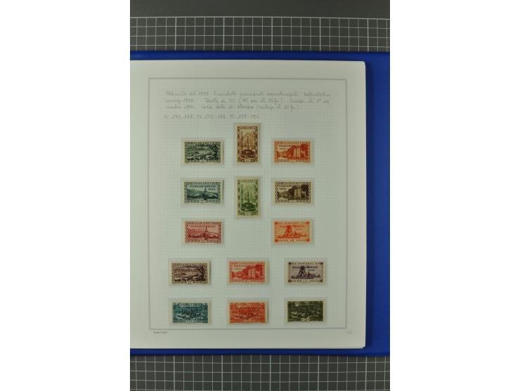 1921/34, postfrische, ungebrauchte und gestempelte, startk spezialisierte Sammlung ab Mi.-Nr. 53, bis auf Mr.-Nr. 134 kpl. bi