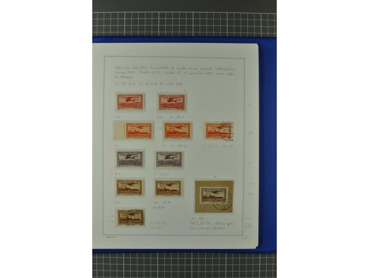 1921/34, postfrische, ungebrauchte und gestempelte, startk spezialisierte Sammlung ab Mi.-Nr. 53, bis auf Mr.-Nr. 134 kpl. bi