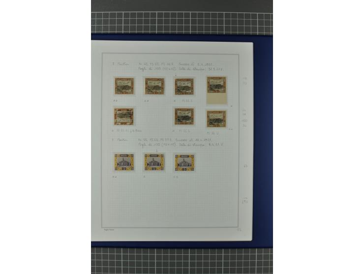 1921/34, postfrische, ungebrauchte und gestempelte, startk spezialisierte Sammlung ab Mi.-Nr. 53, bis auf Mr.-Nr. 134 kpl. bi