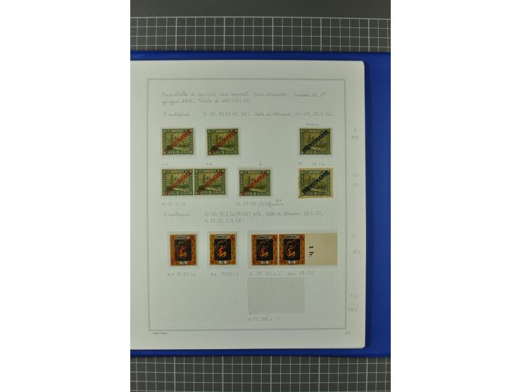 1921/34, postfrische, ungebrauchte und gestempelte, startk spezialisierte Sammlung ab Mi.-Nr. 53, bis auf Mr.-Nr. 134 kpl. bi