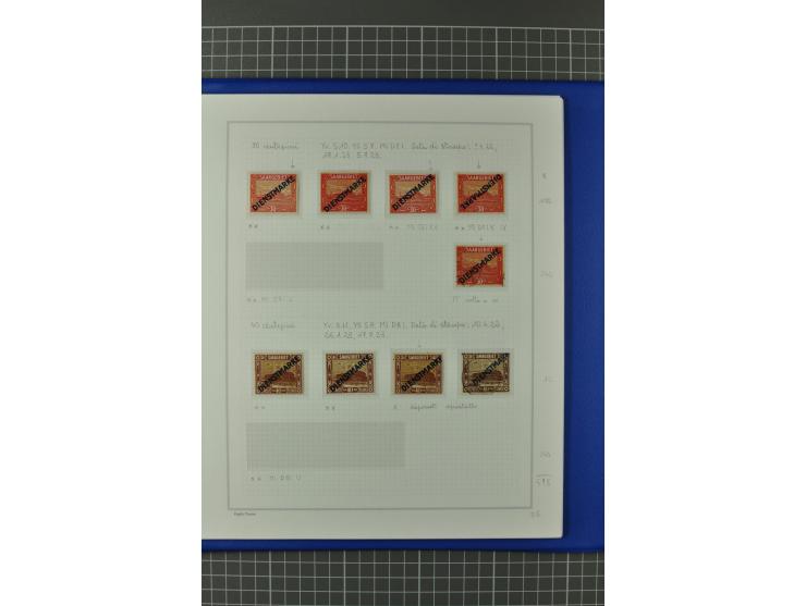 1921/34, postfrische, ungebrauchte und gestempelte, startk spezialisierte Sammlung ab Mi.-Nr. 53, bis auf Mr.-Nr. 134 kpl. bi