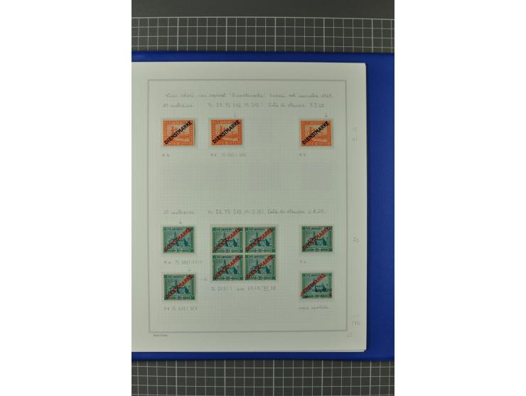 1921/34, postfrische, ungebrauchte und gestempelte, startk spezialisierte Sammlung ab Mi.-Nr. 53, bis auf Mr.-Nr. 134 kpl. bi