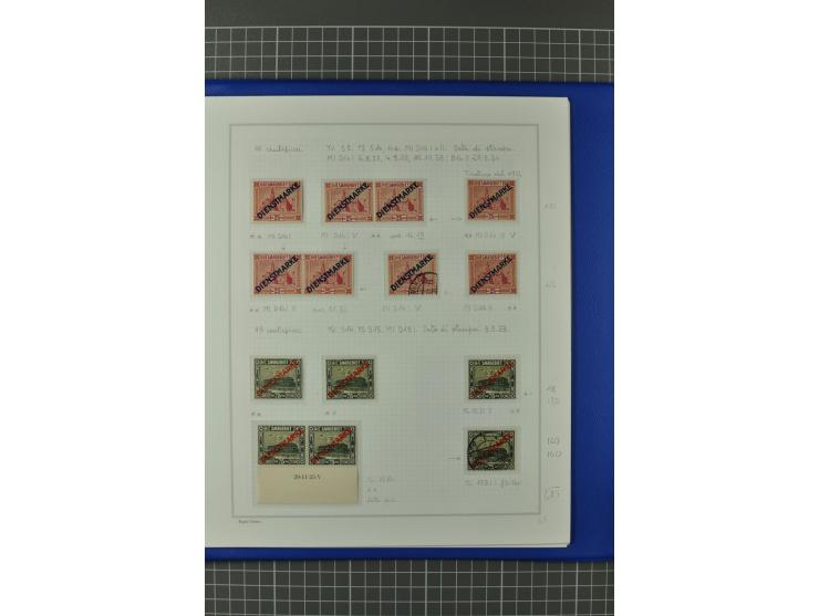 1921/34, postfrische, ungebrauchte und gestempelte, startk spezialisierte Sammlung ab Mi.-Nr. 53, bis auf Mr.-Nr. 134 kpl. bi
