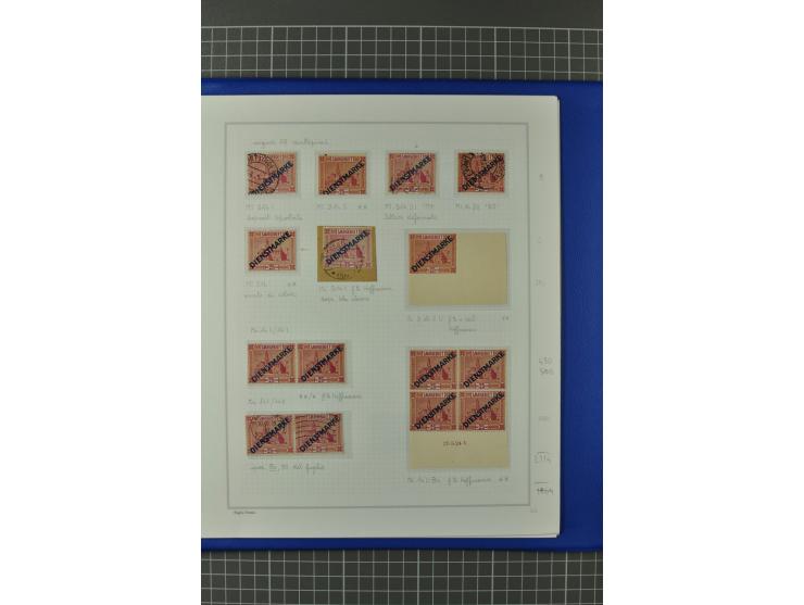 1921/34, postfrische, ungebrauchte und gestempelte, startk spezialisierte Sammlung ab Mi.-Nr. 53, bis auf Mr.-Nr. 134 kpl. bi