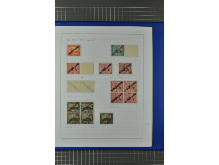 1921/34, postfrische, ungebrauchte und gestempelte, startk spezialisierte Sammlung ab Mi.-Nr. 53, bis auf Mr.-Nr. 134 kpl. bi