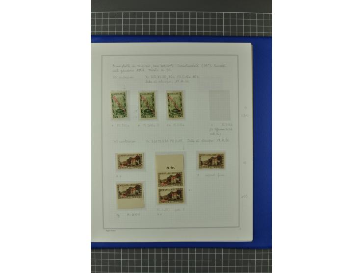 1921/34, postfrische, ungebrauchte und gestempelte, startk spezialisierte Sammlung ab Mi.-Nr. 53, bis auf Mr.-Nr. 134 kpl. bi