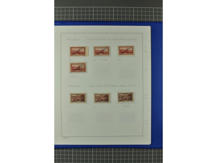 1921/34, postfrische, ungebrauchte und gestempelte, startk spezialisierte Sammlung ab Mi.-Nr. 53, bis auf Mr.-Nr. 134 kpl. bi