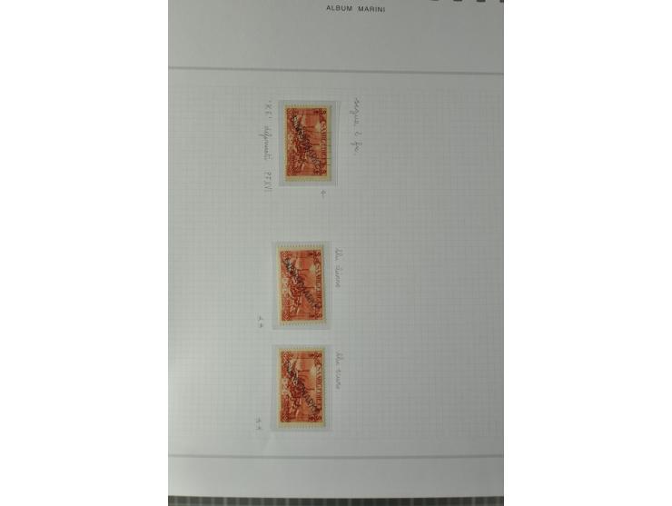 1921/34, postfrische, ungebrauchte und gestempelte, startk spezialisierte Sammlung ab Mi.-Nr. 53, bis auf Mr.-Nr. 134 kpl. bi
