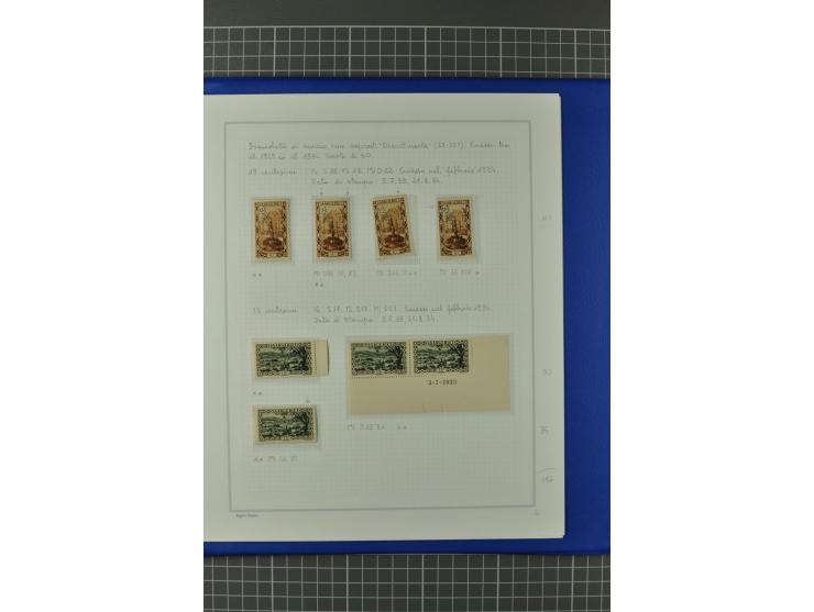 1921/34, postfrische, ungebrauchte und gestempelte, startk spezialisierte Sammlung ab Mi.-Nr. 53, bis auf Mr.-Nr. 134 kpl. bi