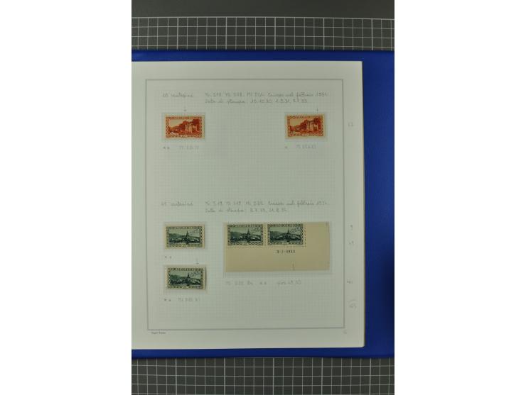 1921/34, postfrische, ungebrauchte und gestempelte, startk spezialisierte Sammlung ab Mi.-Nr. 53, bis auf Mr.-Nr. 134 kpl. bi