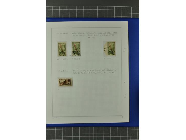 1921/34, postfrische, ungebrauchte und gestempelte, startk spezialisierte Sammlung ab Mi.-Nr. 53, bis auf Mr.-Nr. 134 kpl. bi