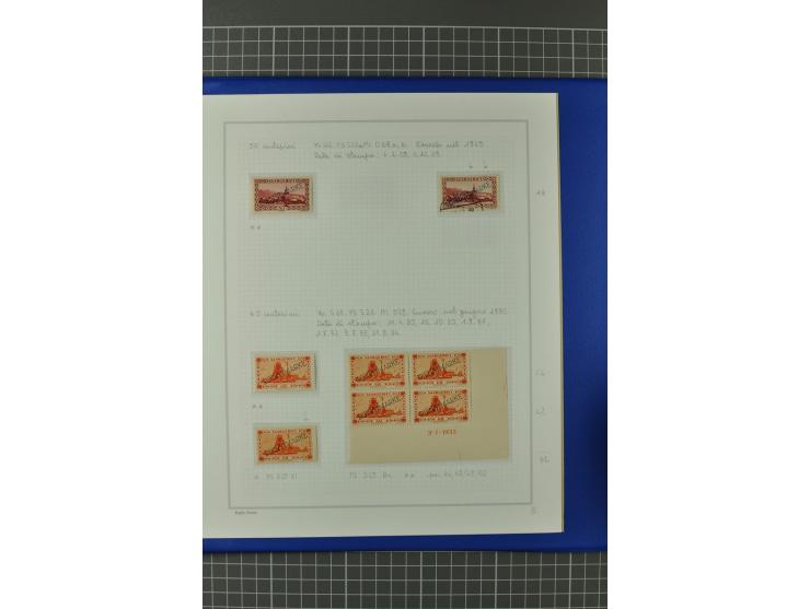1921/34, postfrische, ungebrauchte und gestempelte, startk spezialisierte Sammlung ab Mi.-Nr. 53, bis auf Mr.-Nr. 134 kpl. bi