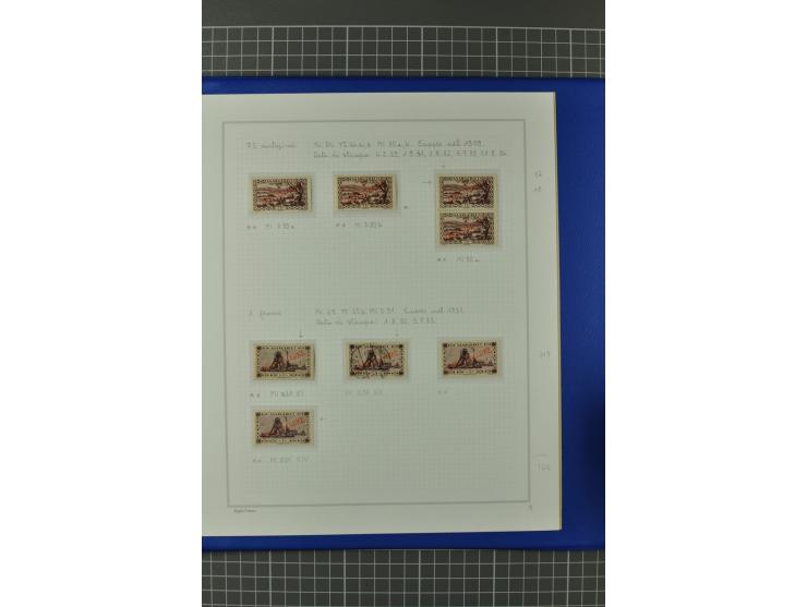 1921/34, postfrische, ungebrauchte und gestempelte, startk spezialisierte Sammlung ab Mi.-Nr. 53, bis auf Mr.-Nr. 134 kpl. bi