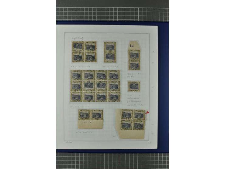 1921/34, postfrische, ungebrauchte und gestempelte, startk spezialisierte Sammlung ab Mi.-Nr. 53, bis auf Mr.-Nr. 134 kpl. bi
