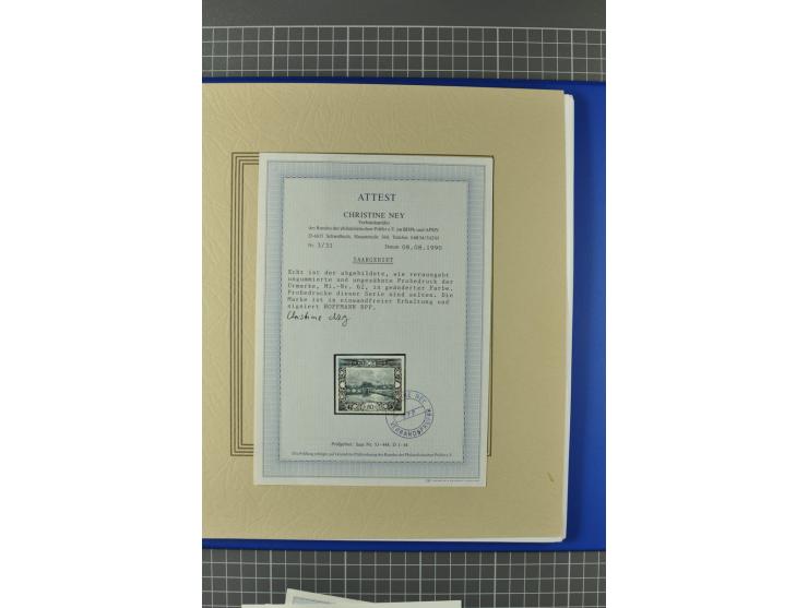 1921/34, postfrische, ungebrauchte und gestempelte, startk spezialisierte Sammlung ab Mi.-Nr. 53, bis auf Mr.-Nr. 134 kpl. bi