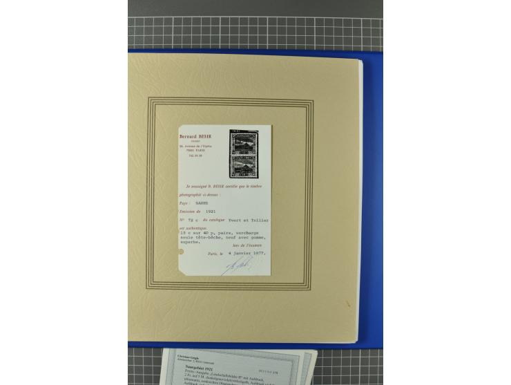 1921/34, postfrische, ungebrauchte und gestempelte, startk spezialisierte Sammlung ab Mi.-Nr. 53, bis auf Mr.-Nr. 134 kpl. bi