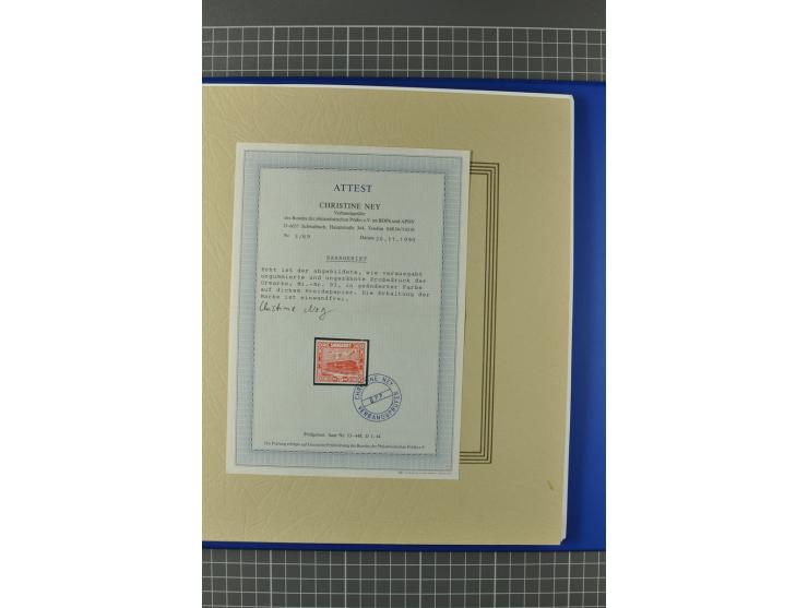 1921/34, postfrische, ungebrauchte und gestempelte, startk spezialisierte Sammlung ab Mi.-Nr. 53, bis auf Mr.-Nr. 134 kpl. bi