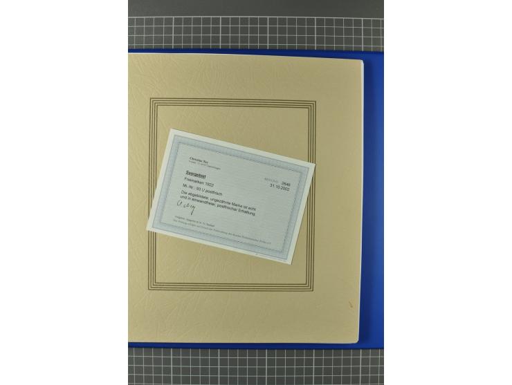 1921/34, postfrische, ungebrauchte und gestempelte, startk spezialisierte Sammlung ab Mi.-Nr. 53, bis auf Mr.-Nr. 134 kpl. bi