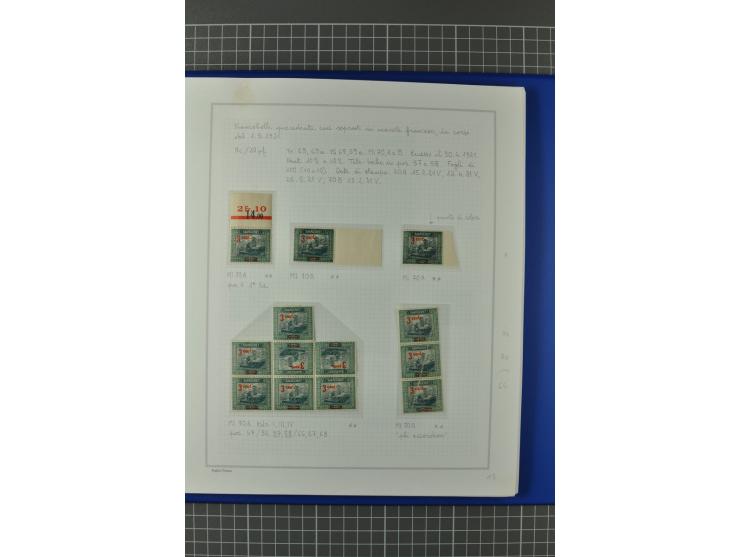 1921/34, postfrische, ungebrauchte und gestempelte, startk spezialisierte Sammlung ab Mi.-Nr. 53, bis auf Mr.-Nr. 134 kpl. bi