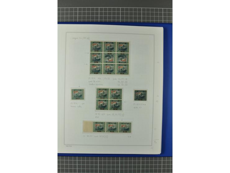 1921/34, postfrische, ungebrauchte und gestempelte, startk spezialisierte Sammlung ab Mi.-Nr. 53, bis auf Mr.-Nr. 134 kpl. bi