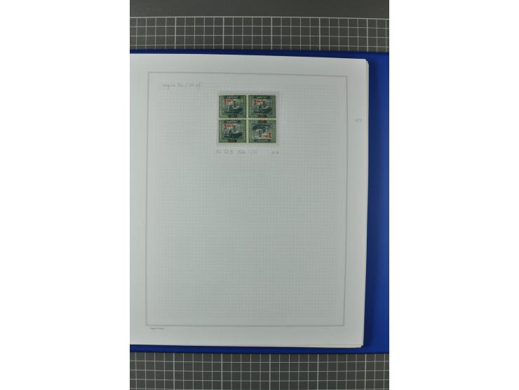 1921/34, postfrische, ungebrauchte und gestempelte, startk spezialisierte Sammlung ab Mi.-Nr. 53, bis auf Mr.-Nr. 134 kpl. bi