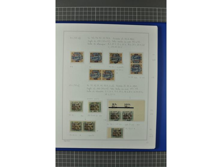 1921/34, postfrische, ungebrauchte und gestempelte, startk spezialisierte Sammlung ab Mi.-Nr. 53, bis auf Mr.-Nr. 134 kpl. bi