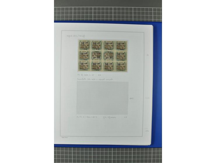 1921/34, postfrische, ungebrauchte und gestempelte, startk spezialisierte Sammlung ab Mi.-Nr. 53, bis auf Mr.-Nr. 134 kpl. bi