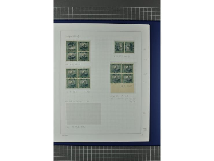 1921/34, postfrische, ungebrauchte und gestempelte, startk spezialisierte Sammlung ab Mi.-Nr. 53, bis auf Mr.-Nr. 134 kpl. bi