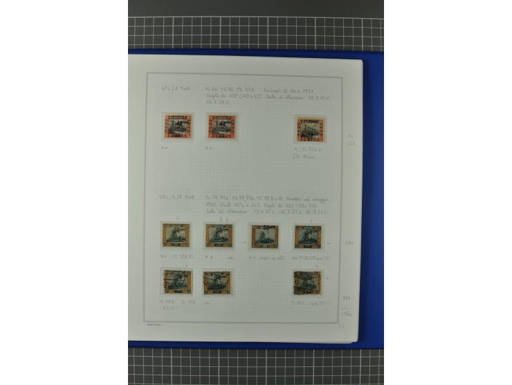 1921/34, postfrische, ungebrauchte und gestempelte, startk spezialisierte Sammlung ab Mi.-Nr. 53, bis auf Mr.-Nr. 134 kpl. bi