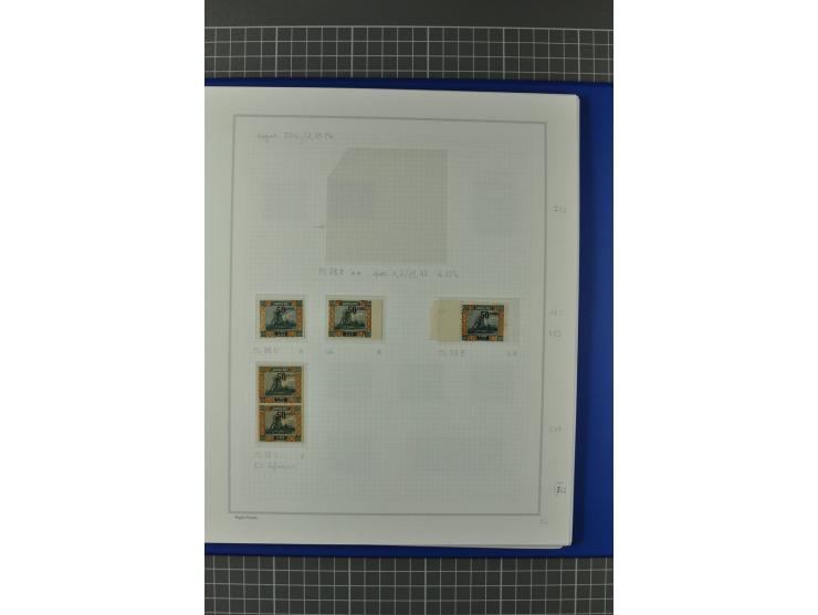 1921/34, postfrische, ungebrauchte und gestempelte, startk spezialisierte Sammlung ab Mi.-Nr. 53, bis auf Mr.-Nr. 134 kpl. bi
