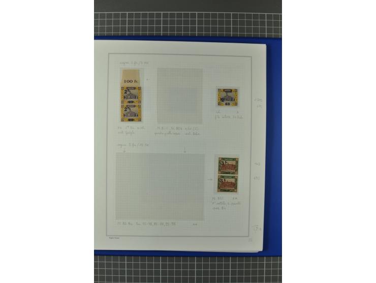 1921/34, postfrische, ungebrauchte und gestempelte, startk spezialisierte Sammlung ab Mi.-Nr. 53, bis auf Mr.-Nr. 134 kpl. bi