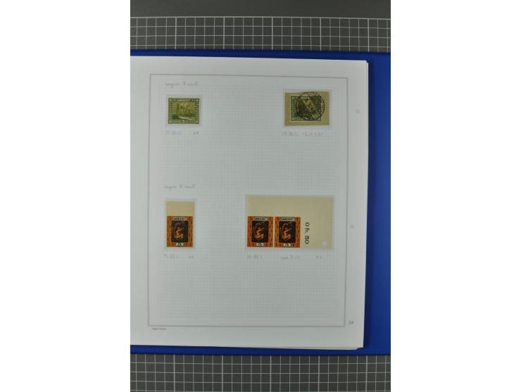 1921/34, postfrische, ungebrauchte und gestempelte, startk spezialisierte Sammlung ab Mi.-Nr. 53, bis auf Mr.-Nr. 134 kpl. bi