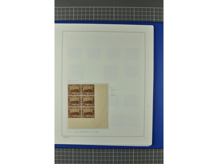 1921/34, postfrische, ungebrauchte und gestempelte, startk spezialisierte Sammlung ab Mi.-Nr. 53, bis auf Mr.-Nr. 134 kpl. bi