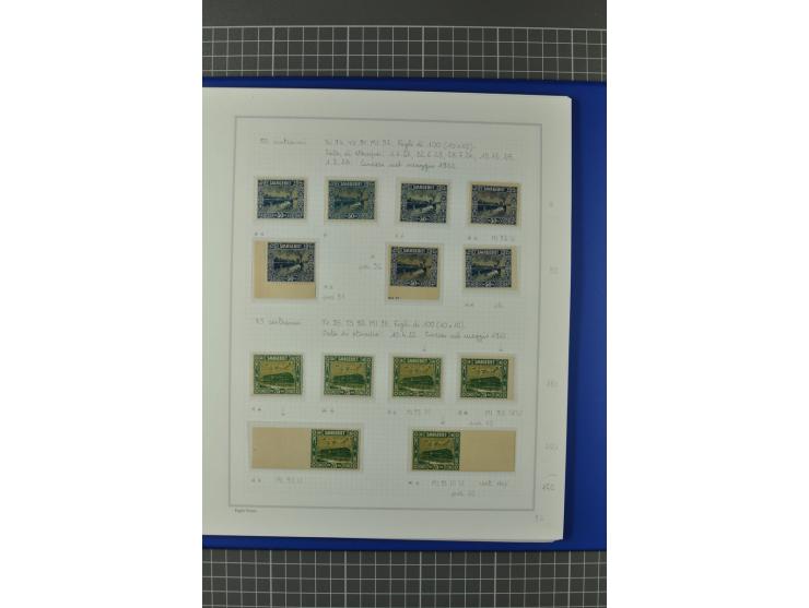 1921/34, postfrische, ungebrauchte und gestempelte, startk spezialisierte Sammlung ab Mi.-Nr. 53, bis auf Mr.-Nr. 134 kpl. bi