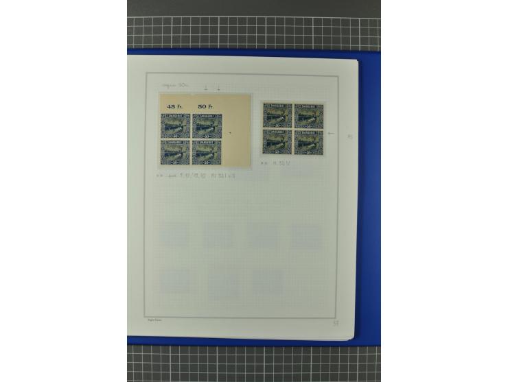 1921/34, postfrische, ungebrauchte und gestempelte, startk spezialisierte Sammlung ab Mi.-Nr. 53, bis auf Mr.-Nr. 134 kpl. bi