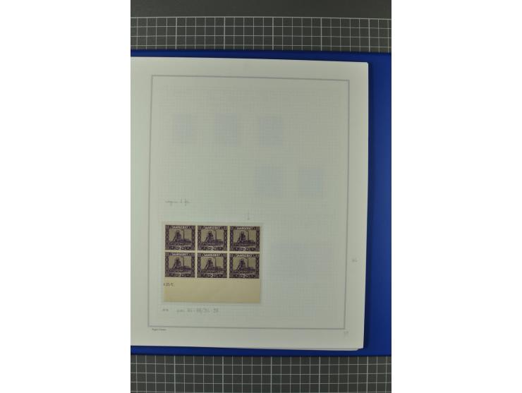 1921/34, postfrische, ungebrauchte und gestempelte, startk spezialisierte Sammlung ab Mi.-Nr. 53, bis auf Mr.-Nr. 134 kpl. bi