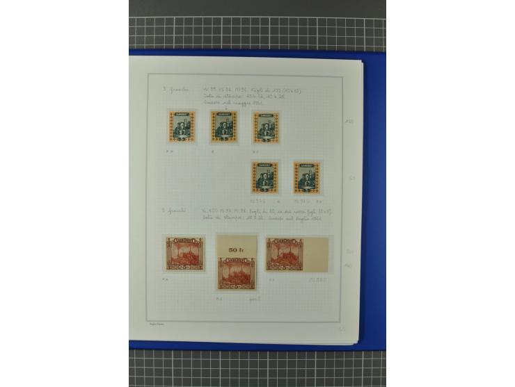 1921/34, postfrische, ungebrauchte und gestempelte, startk spezialisierte Sammlung ab Mi.-Nr. 53, bis auf Mr.-Nr. 134 kpl. bi