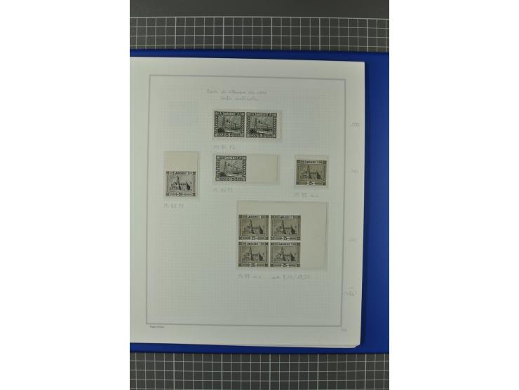 1921/34, postfrische, ungebrauchte und gestempelte, startk spezialisierte Sammlung ab Mi.-Nr. 53, bis auf Mr.-Nr. 134 kpl. bi