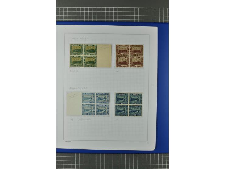 1921/34, postfrische, ungebrauchte und gestempelte, startk spezialisierte Sammlung ab Mi.-Nr. 53, bis auf Mr.-Nr. 134 kpl. bi