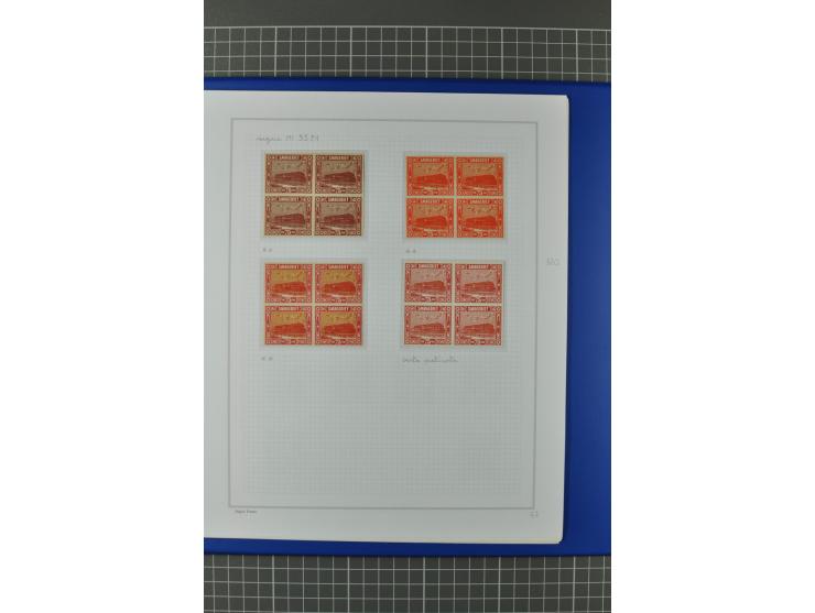 1921/34, postfrische, ungebrauchte und gestempelte, startk spezialisierte Sammlung ab Mi.-Nr. 53, bis auf Mr.-Nr. 134 kpl. bi