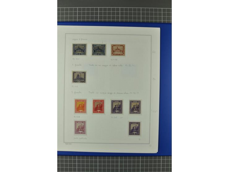 1921/34, postfrische, ungebrauchte und gestempelte, startk spezialisierte Sammlung ab Mi.-Nr. 53, bis auf Mr.-Nr. 134 kpl. bi