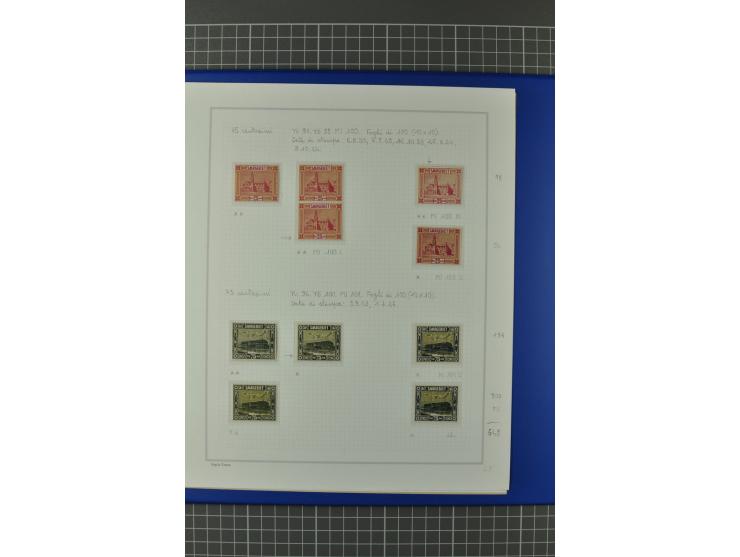 1921/34, postfrische, ungebrauchte und gestempelte, startk spezialisierte Sammlung ab Mi.-Nr. 53, bis auf Mr.-Nr. 134 kpl. bi