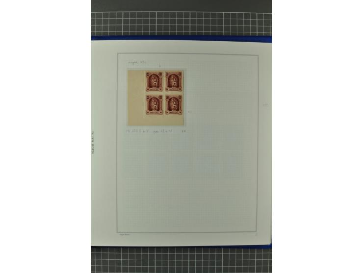 1921/34, postfrische, ungebrauchte und gestempelte, startk spezialisierte Sammlung ab Mi.-Nr. 53, bis auf Mr.-Nr. 134 kpl. bi